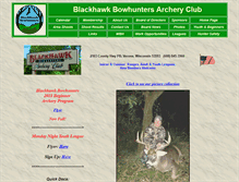 Tablet Screenshot of blackhawkbowhunters.com